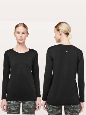 LULULEMON Swiftly Tech Long Sleeve Breeze Relaxed Fit Black Second Release M